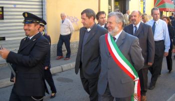 Liscate_Paolino_Lusiani_con_don_Cesare_Beltrami_Massimo_Rancati_e_Luigi_Mazzucchi