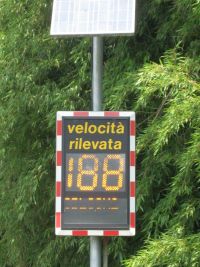 Rodano Cassignanica pannello solare velocità