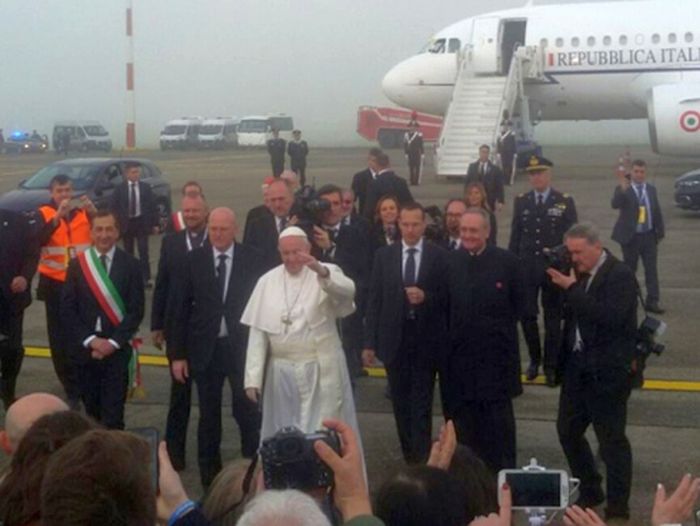 Rodano Fabrizio Martello Linate papa Francesco