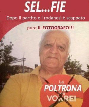 Rodano Giuseppe Commodaro manifesto ironico