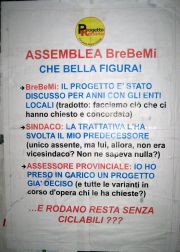 Rodano manifesto Progetto ciclabili