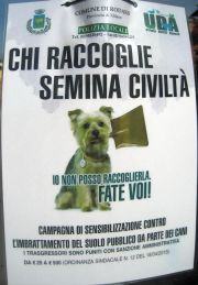 Rodano manifesto cacche cane