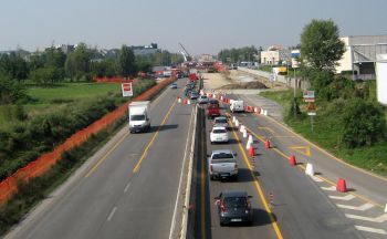 Pioltello ponte Besozza Rivoltana lavori Brebemi
